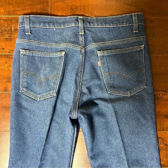 VINTAGE 1980s Levi’s Denim 517 Bootcut Jeans High Rise Vtg 80s Size 33 - Picture 5 of 12